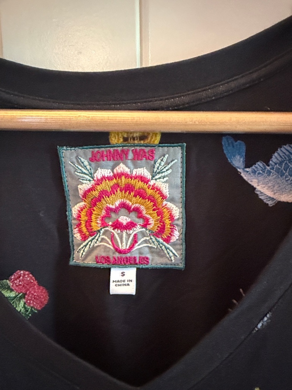 Johnny Was Floral Pattern Tee - Picture 3 of 5